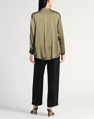Forte_forte Woman Shirt Sage green Size 4 Silk, Elastane