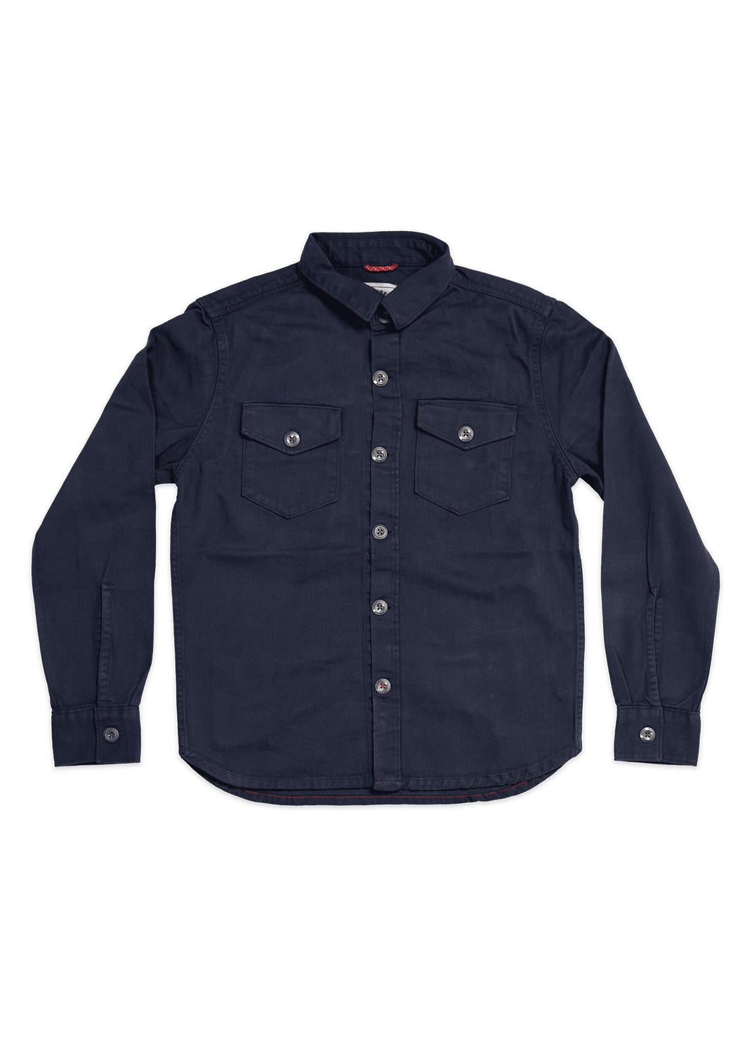 Men's Bull Denim Mission Shirt In Charcoal