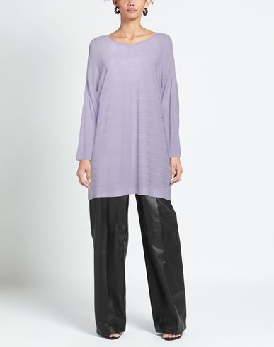 N. o.w. Andrea Rosati Cashmere Woman Sweater Lilac Size L Viscose
