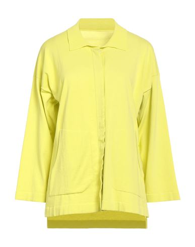 Woman Cardigan Lime green Size 6 Cotton