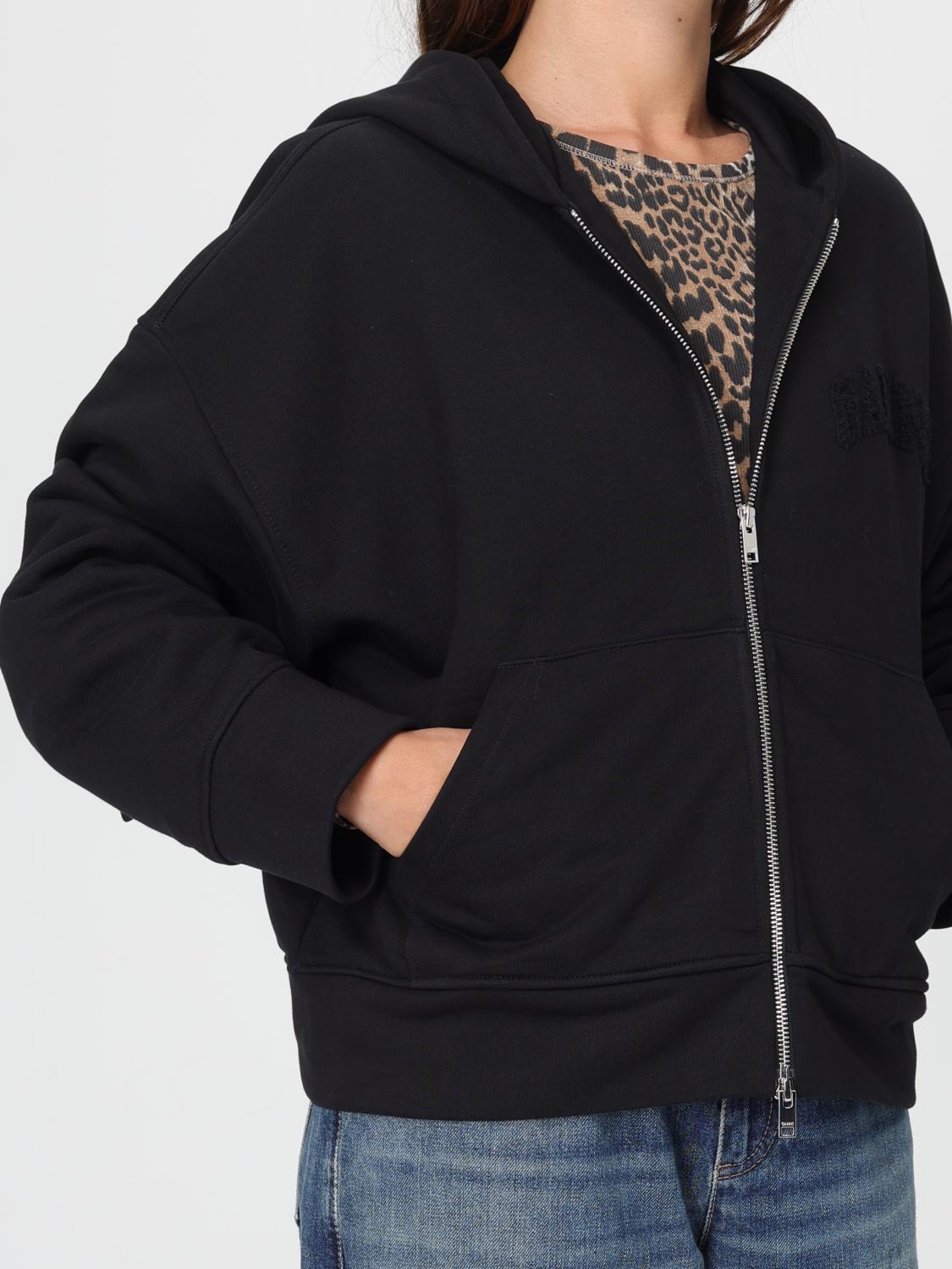 Sweatshirt Woman color Black