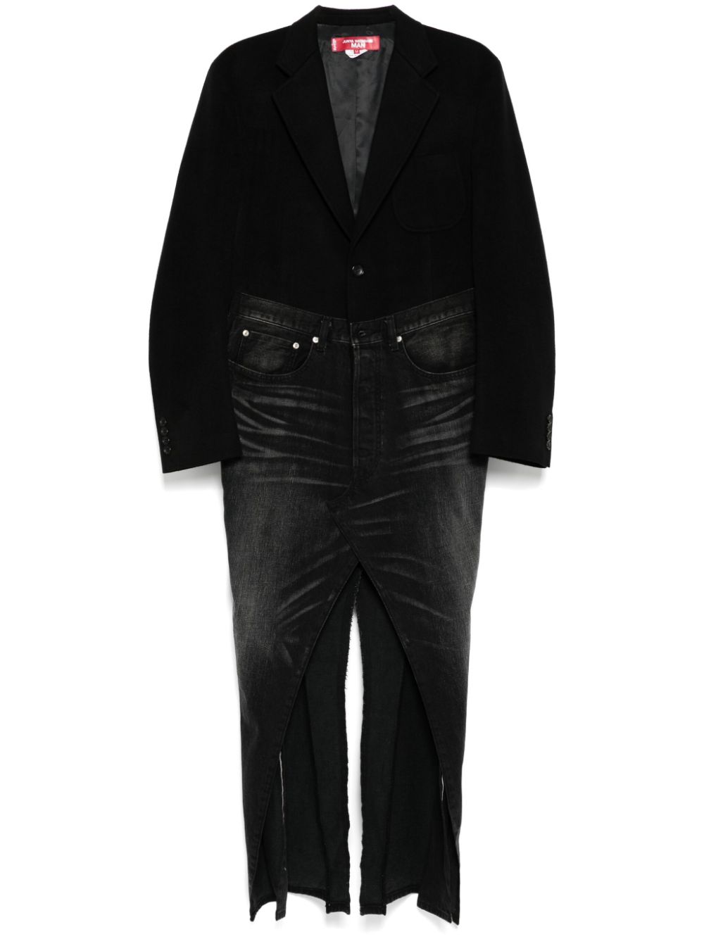 Patchwork coat - Black