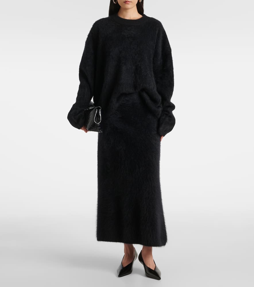 Asta cashmere midi skirt