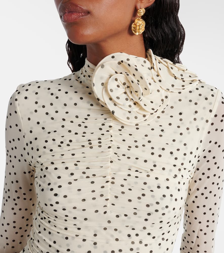 Polka-dot maxi dress