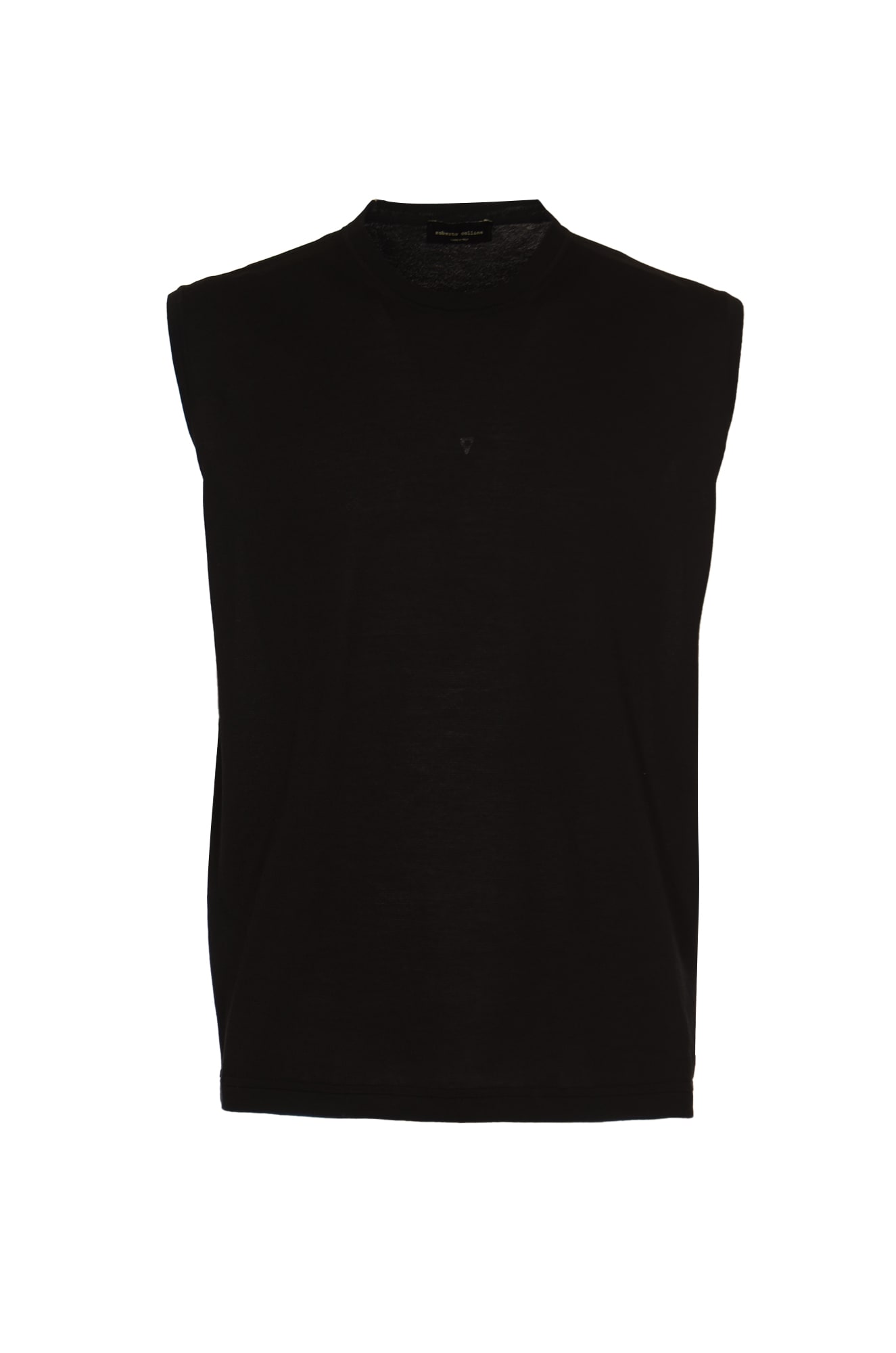 Round Neck Sleeveless Plain T-shirt