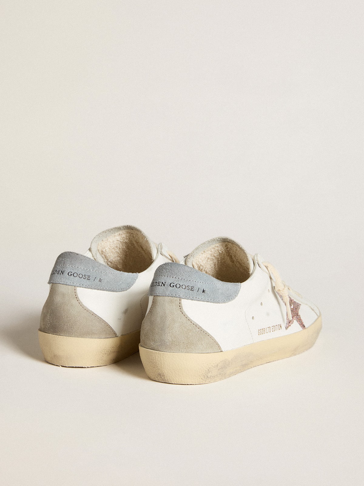 Golden Goose - Women's Super-star Ltd With Multicolor Glitter Star And Suede Heel Tab, Woman