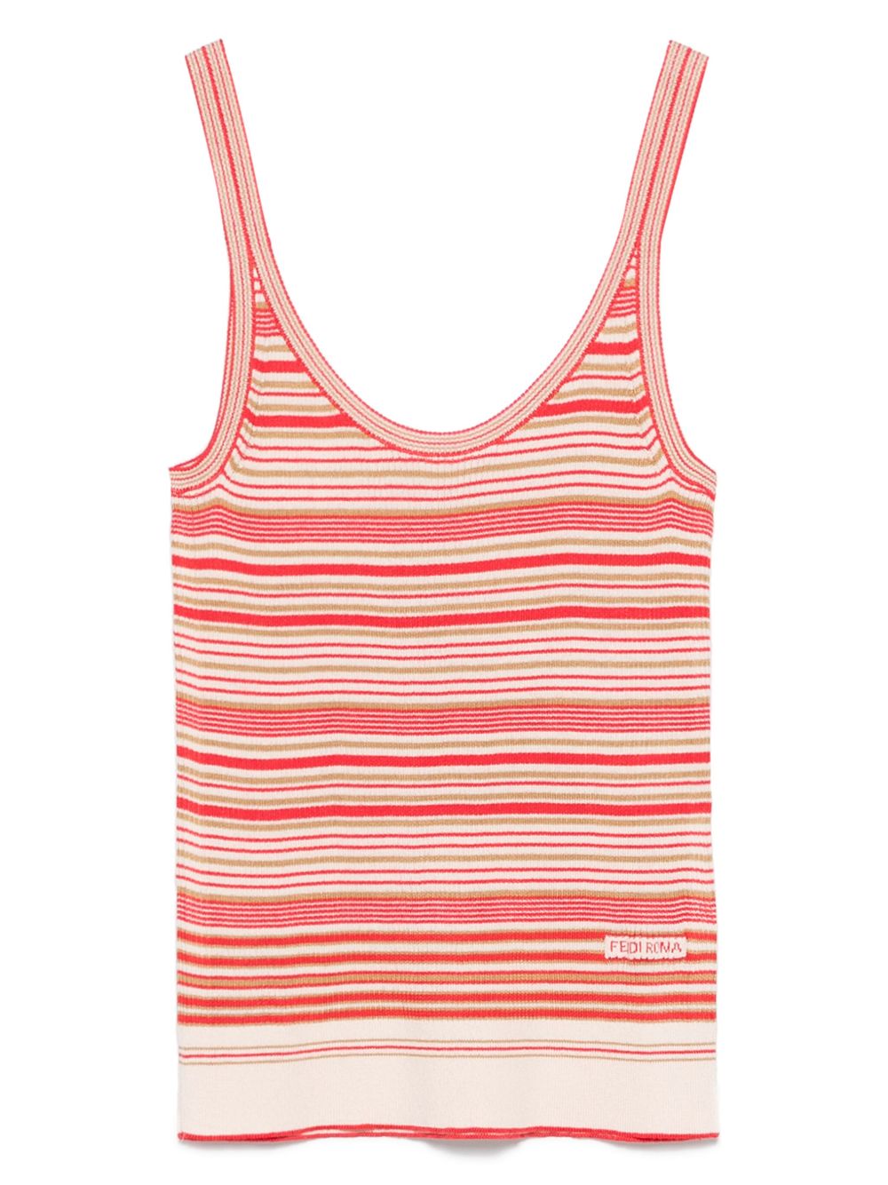Striped tank top - Red