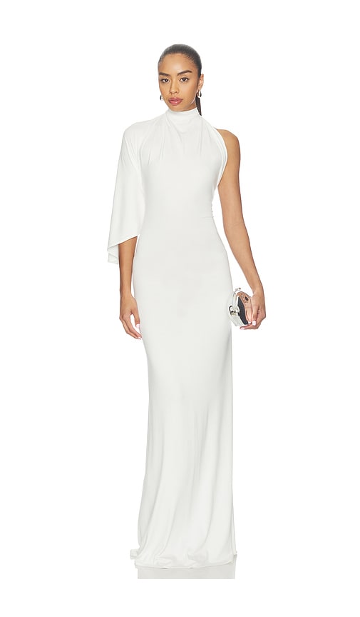 Diana Milkanova Studio One Shoulder Dress in White. L. Also in