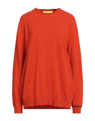 Inspired By Woman Sweater Orange Size M Polyester, Merino Wool, Viscose, Cashmere