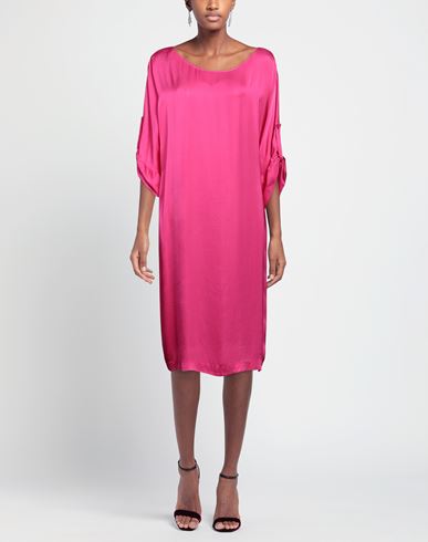 Rossopuro Woman Midi dress Fuchsia Size M Viscose
