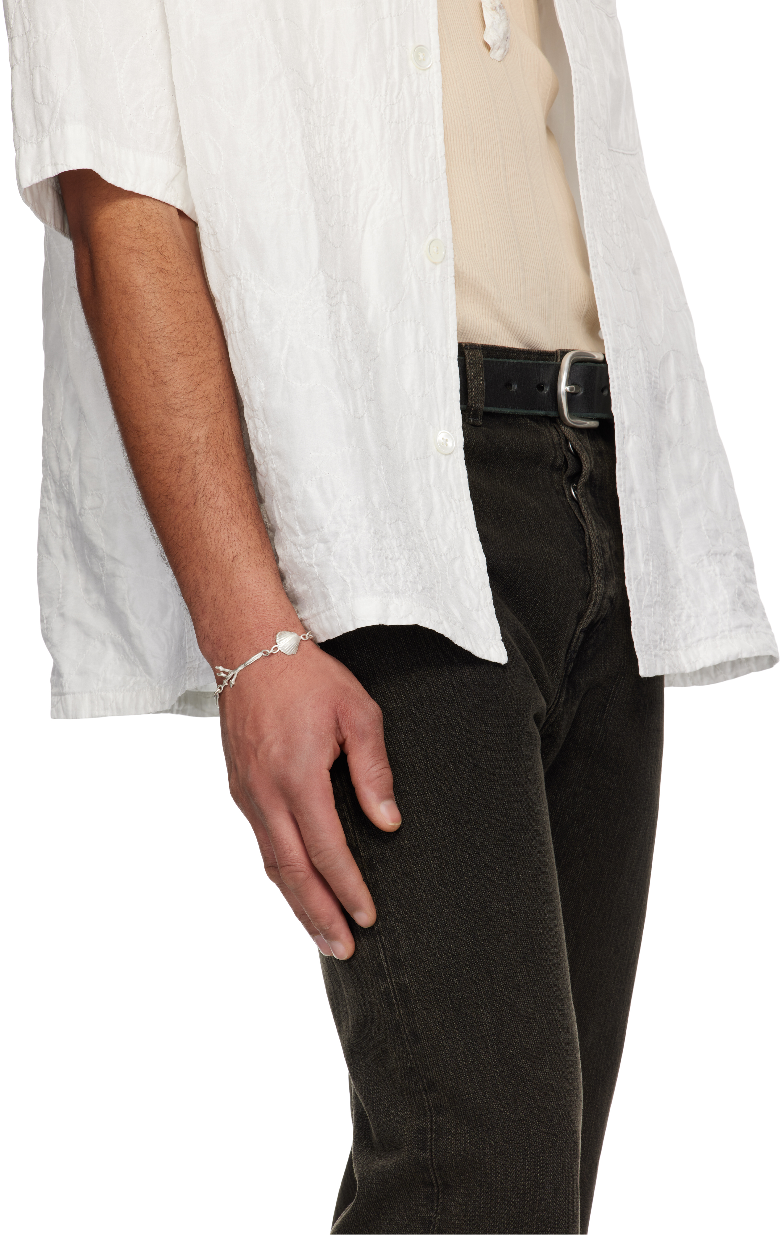 OUR LEGACY Silver Beach Scrapper Anklet