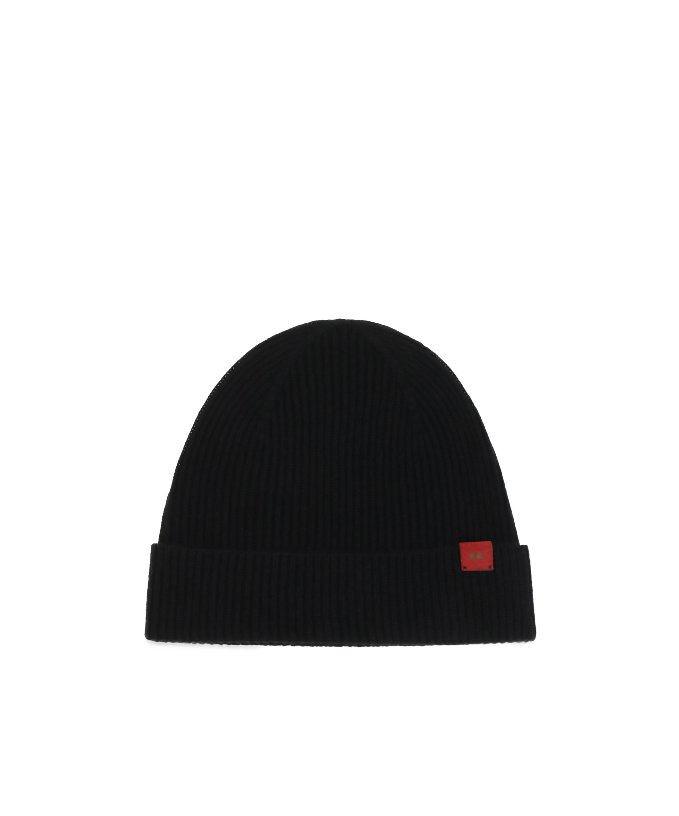 Ribbed-knit beanie hat