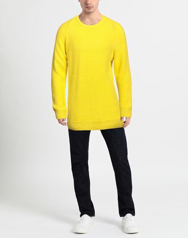 Man Sweater Yellow Size XL Acrylic, Wool