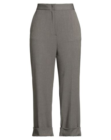 Caractère Woman Pants Khaki Size 6 Polyester, Viscose, Elastane