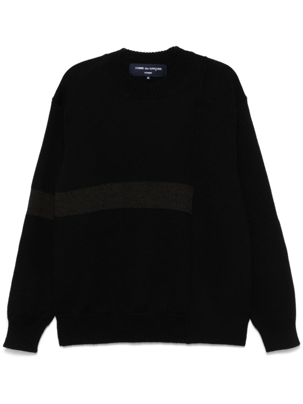 Ribbed-knit sweater - Black