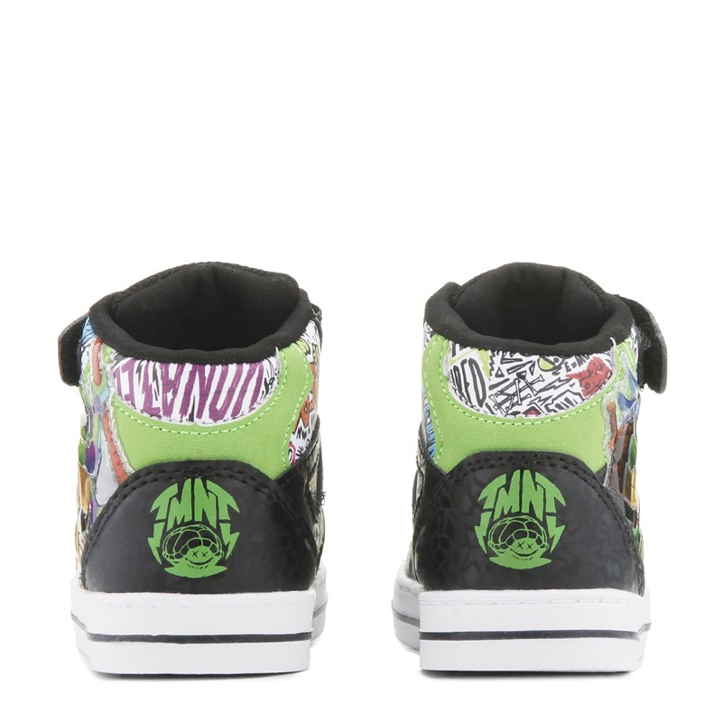 Kids' Tmnt Light Up Hi Top Sneaker Toddler/Little Kid Shoes (Black/Green)