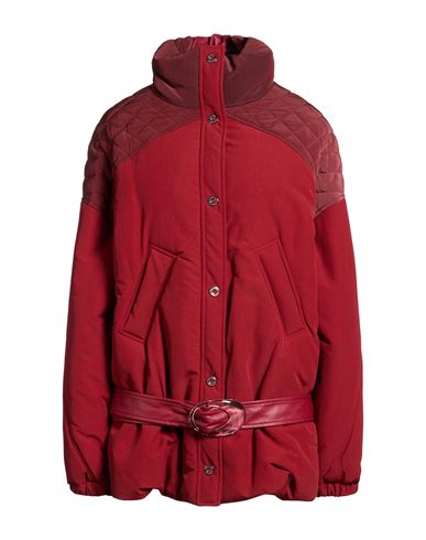 Woman Jacket Burgundy Size 0 Polyamide, Cotton