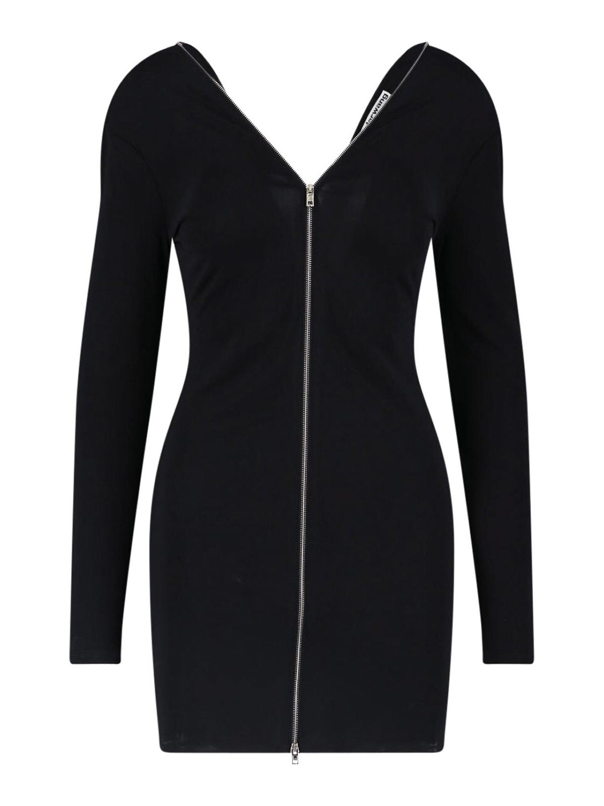 Black Stretch Viscose Mini Dress