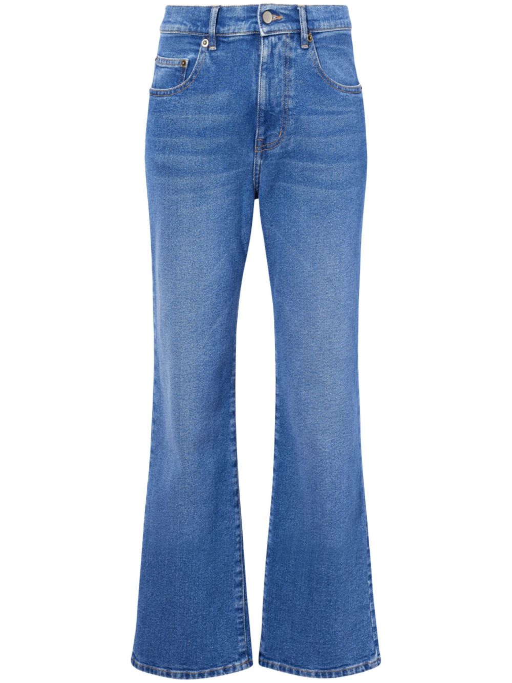 Jasper straight-leg cropped jeans - Blue
