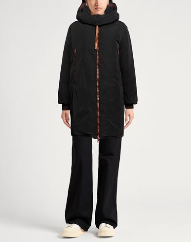Woman Puffer Black Size 4 Polyamide, Cotton, Elastane, Polyester