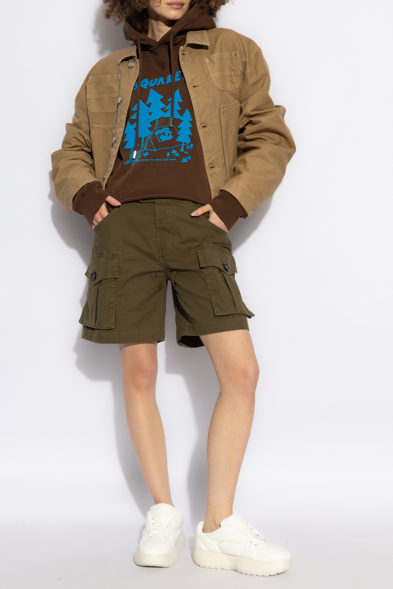 Logo Shorts, Women's, Green