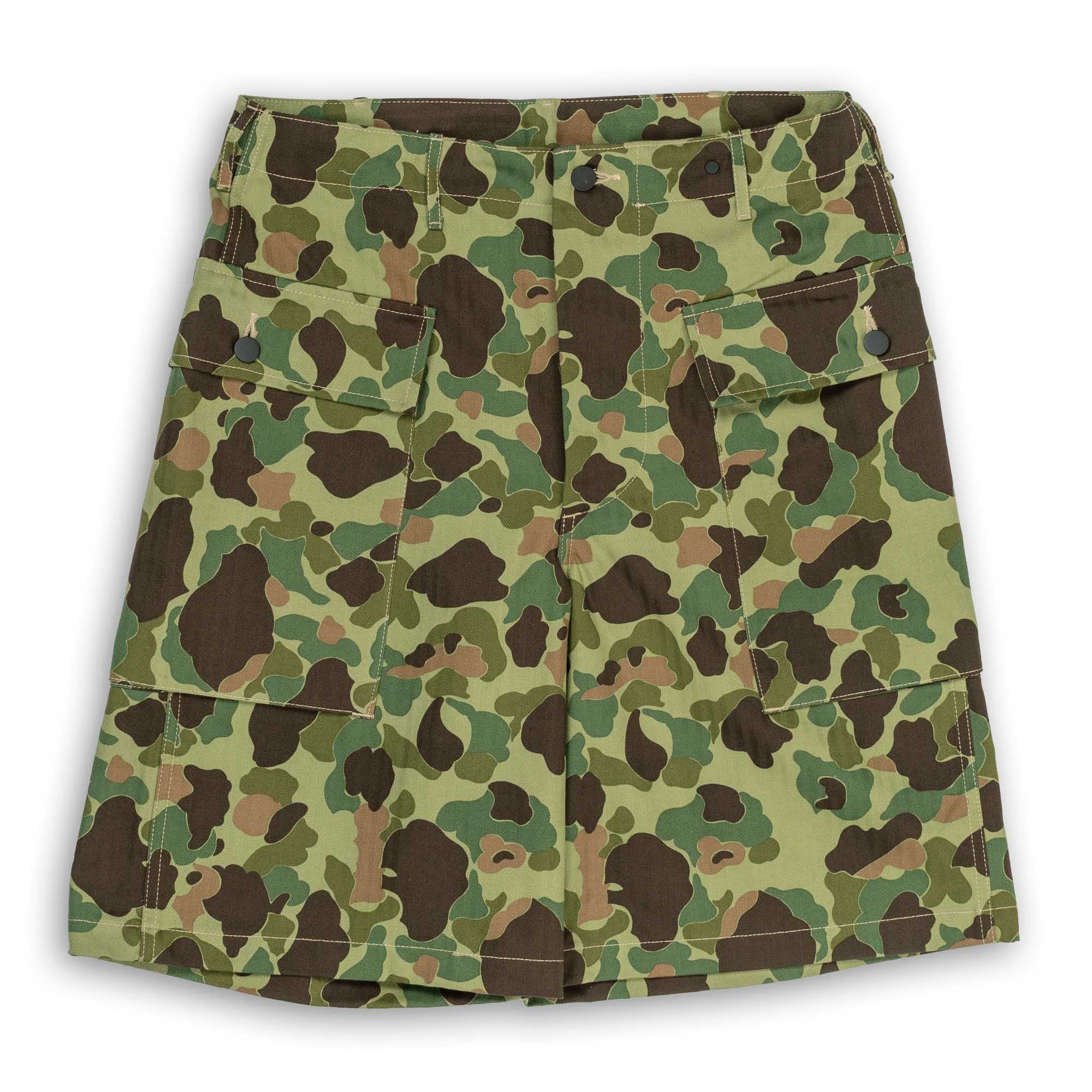 Reversible Frogskin Camouflage Shorts