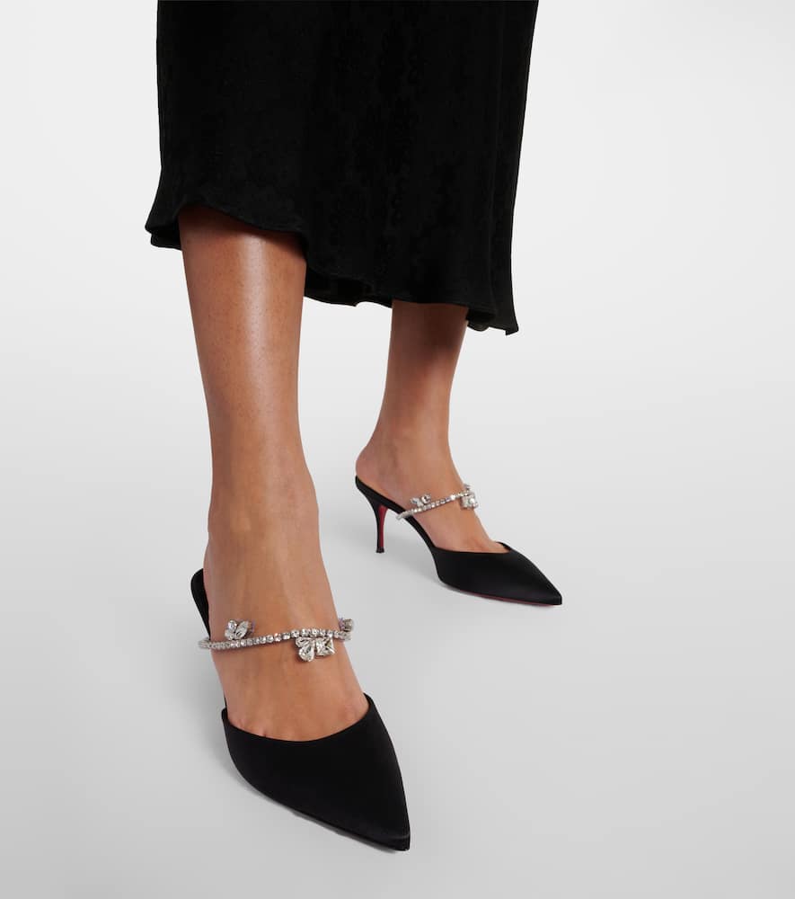 Christian Louboutin Planet Queen 70 satin mules