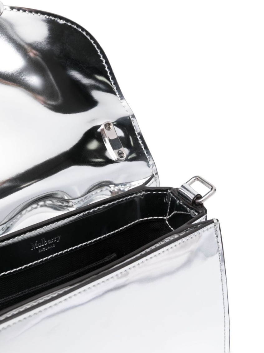 Small Lana tote bag - Silver