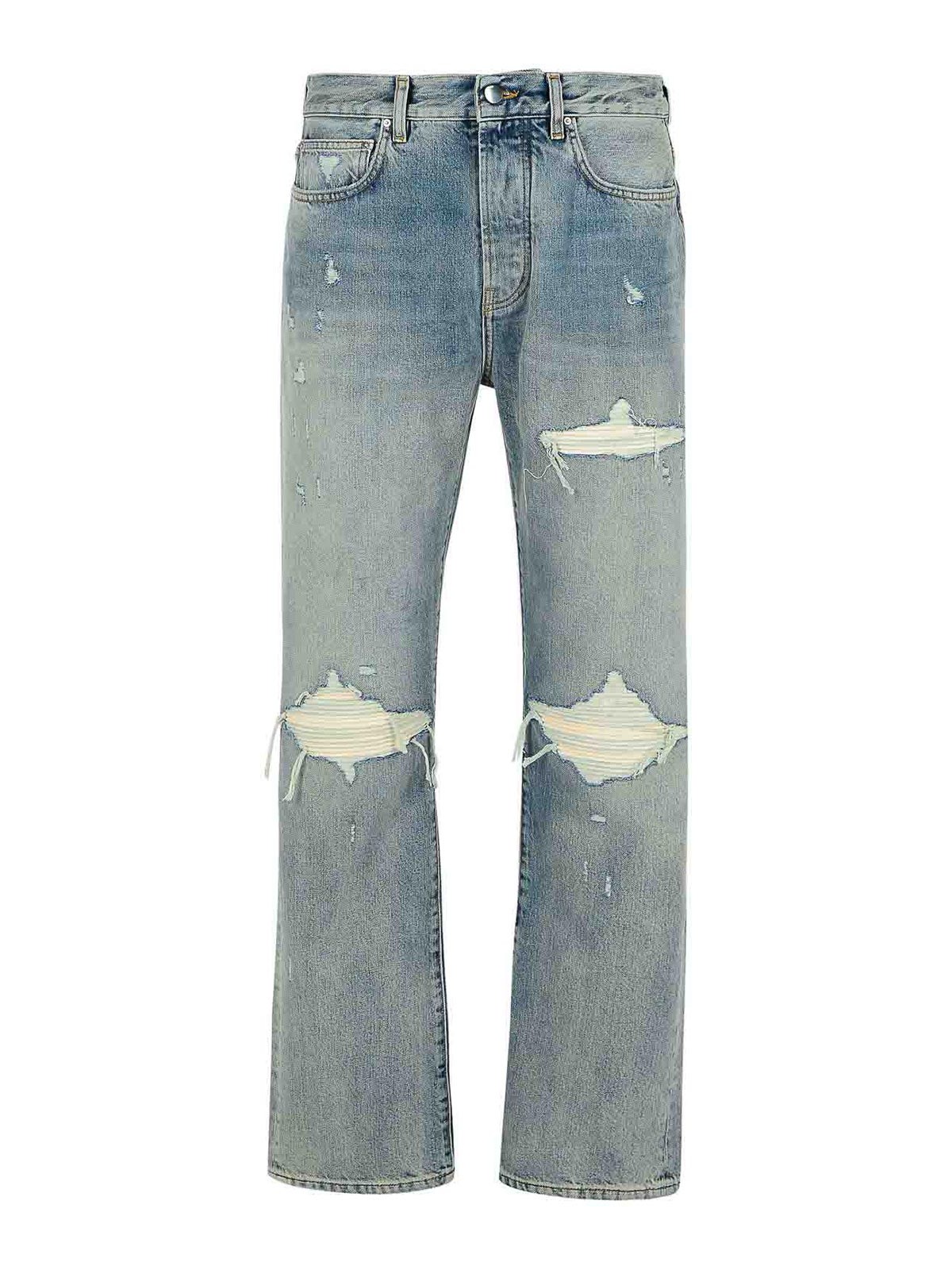 Mx1 Light Blue Cotton Jeans