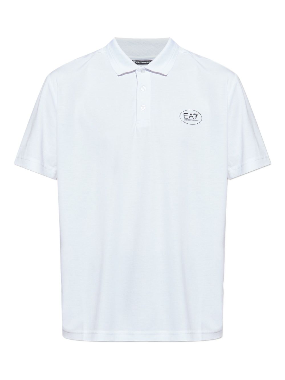 Logo-print polo shirt - White