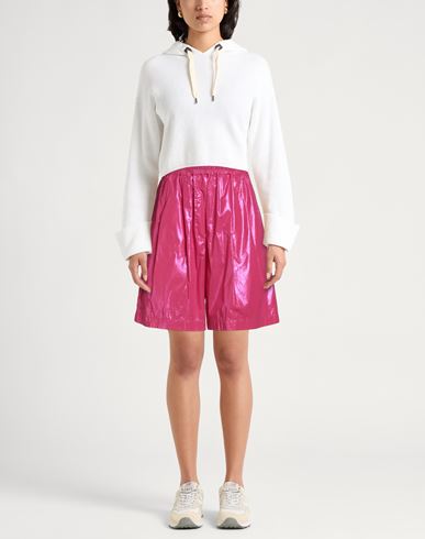 Woman Shorts & Bermuda Shorts Fuchsia Size 2 Cotton