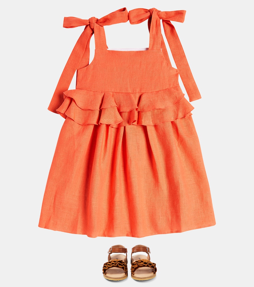 Ruffled cotton dress