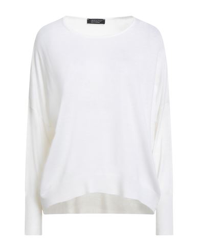 Woman Sweater White Size 10 Merino Wool