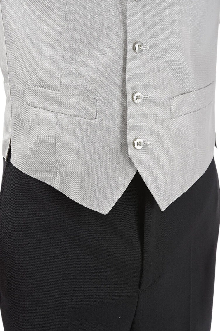 Grey V Neck Waistcoat