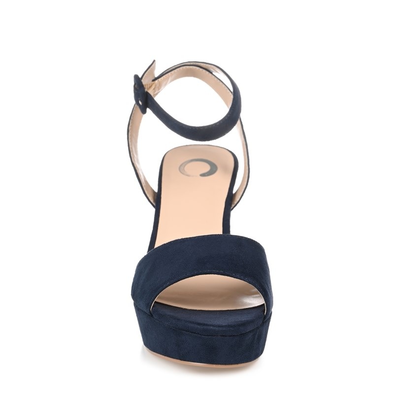 Women's Nairri Platform Dress Sandals (Blue Synthetic)
