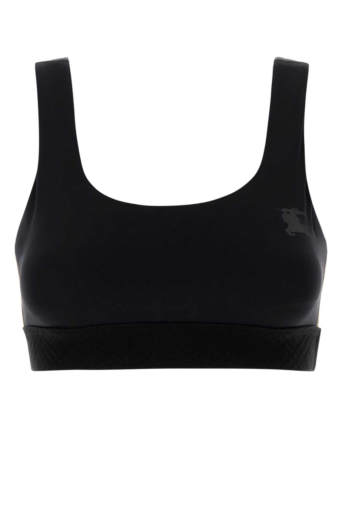 Stretch Nylon Tank Top — Black