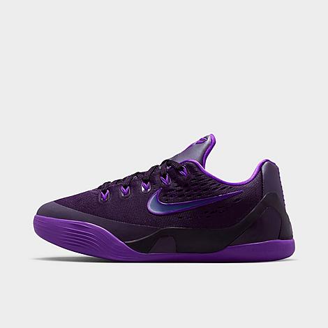 Big Kids Kobe 9 Low EM Basketball Shoes in Purple Dynasty/Sanded Purple/Fierce Purple