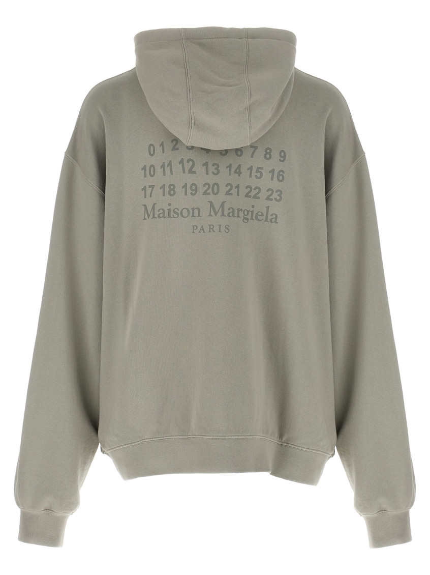 Grey Numeric Signature MM6 Hoodie