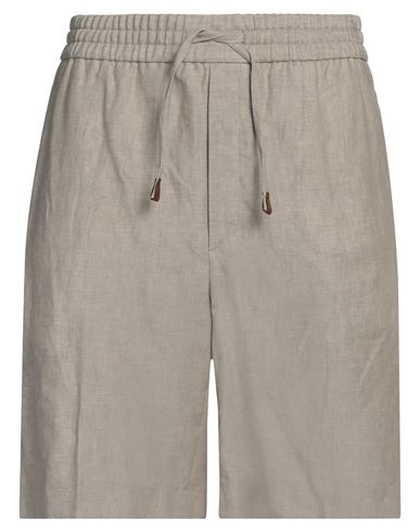 Man Shorts & Bermuda Shorts Light grey Size 34 Linen