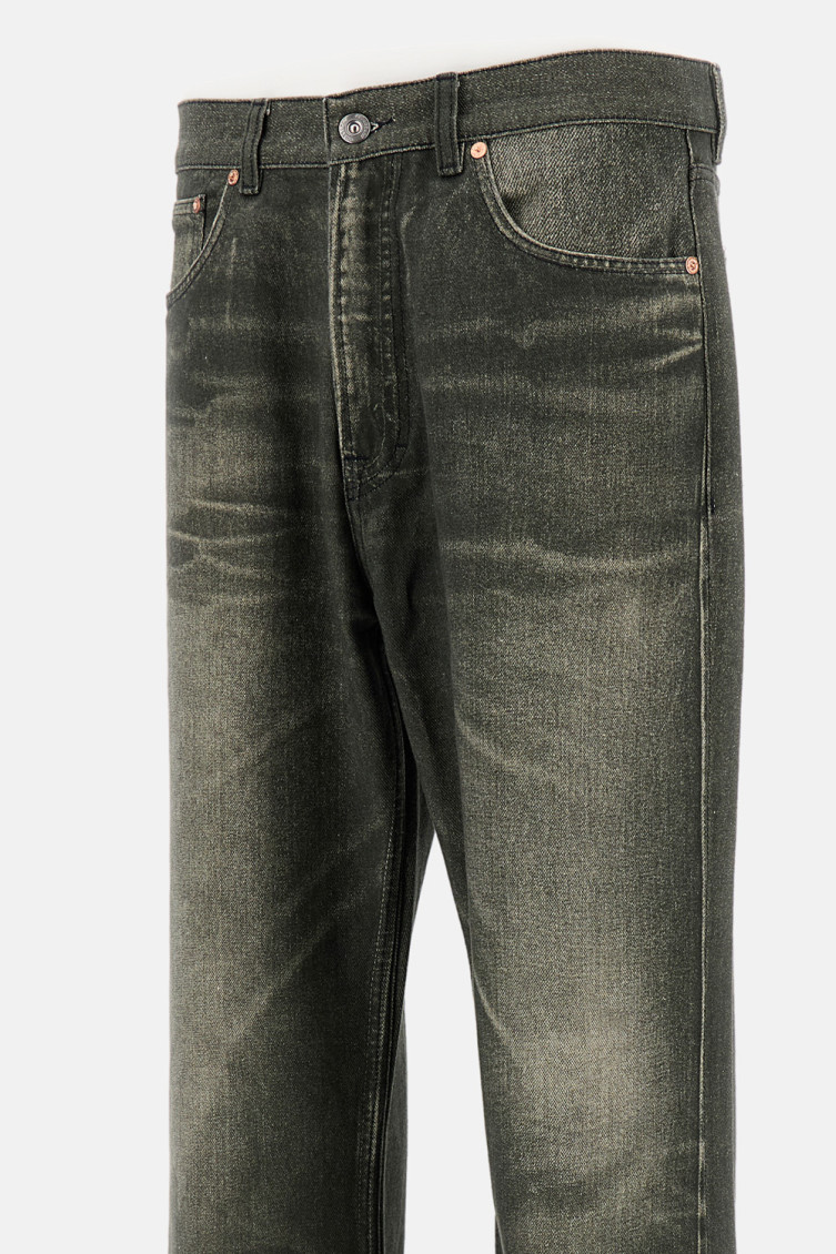 Black Cotton Jeans