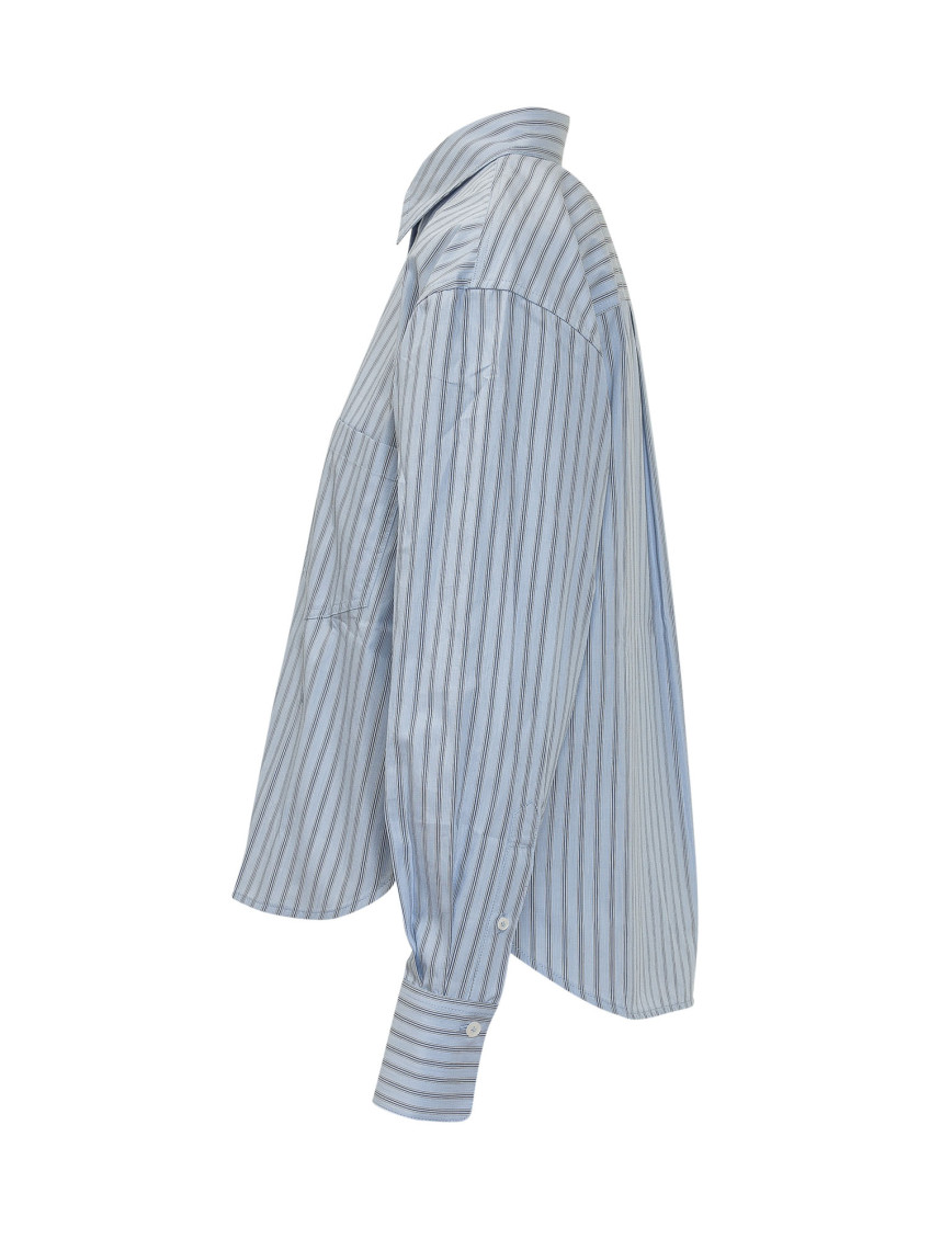 Blue Relaxed Stripes Shirt