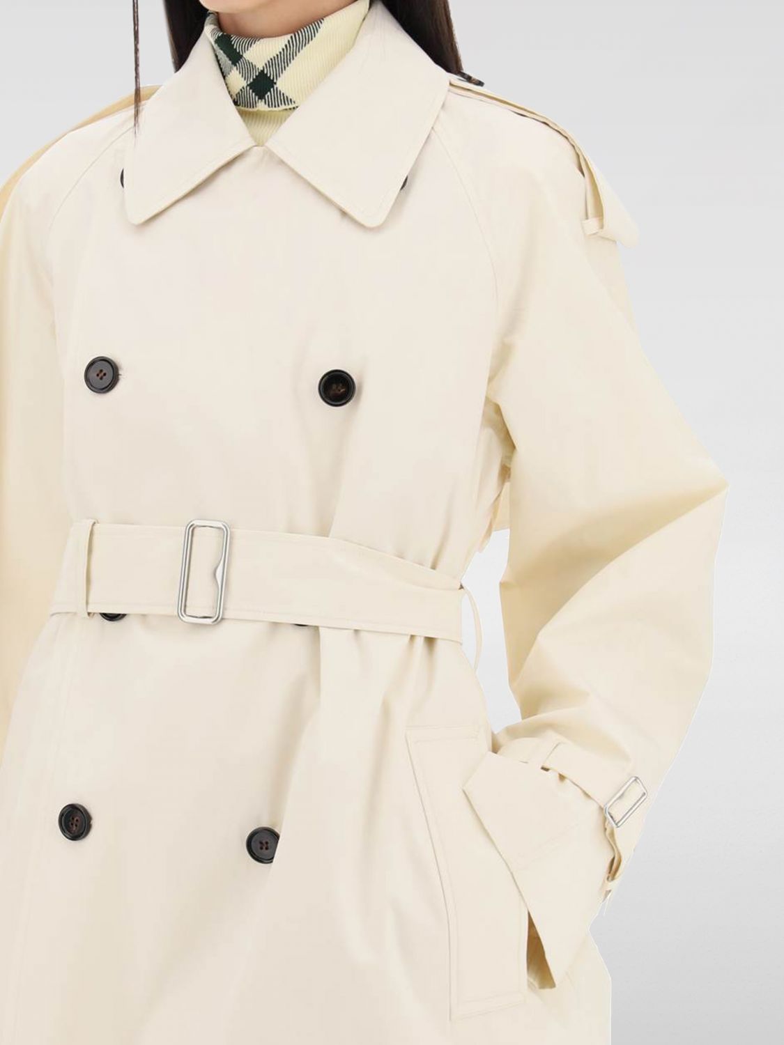 Short belted trench coat - Neutrals