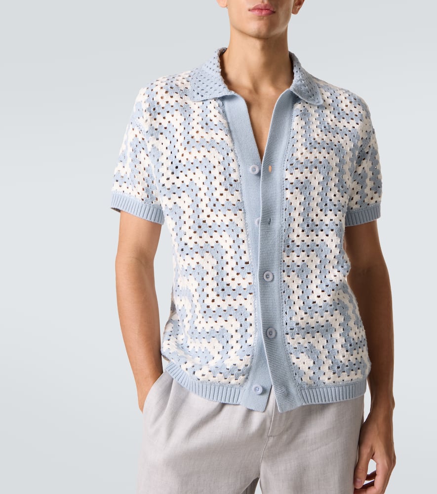 Pinto crochet cotton cardigan