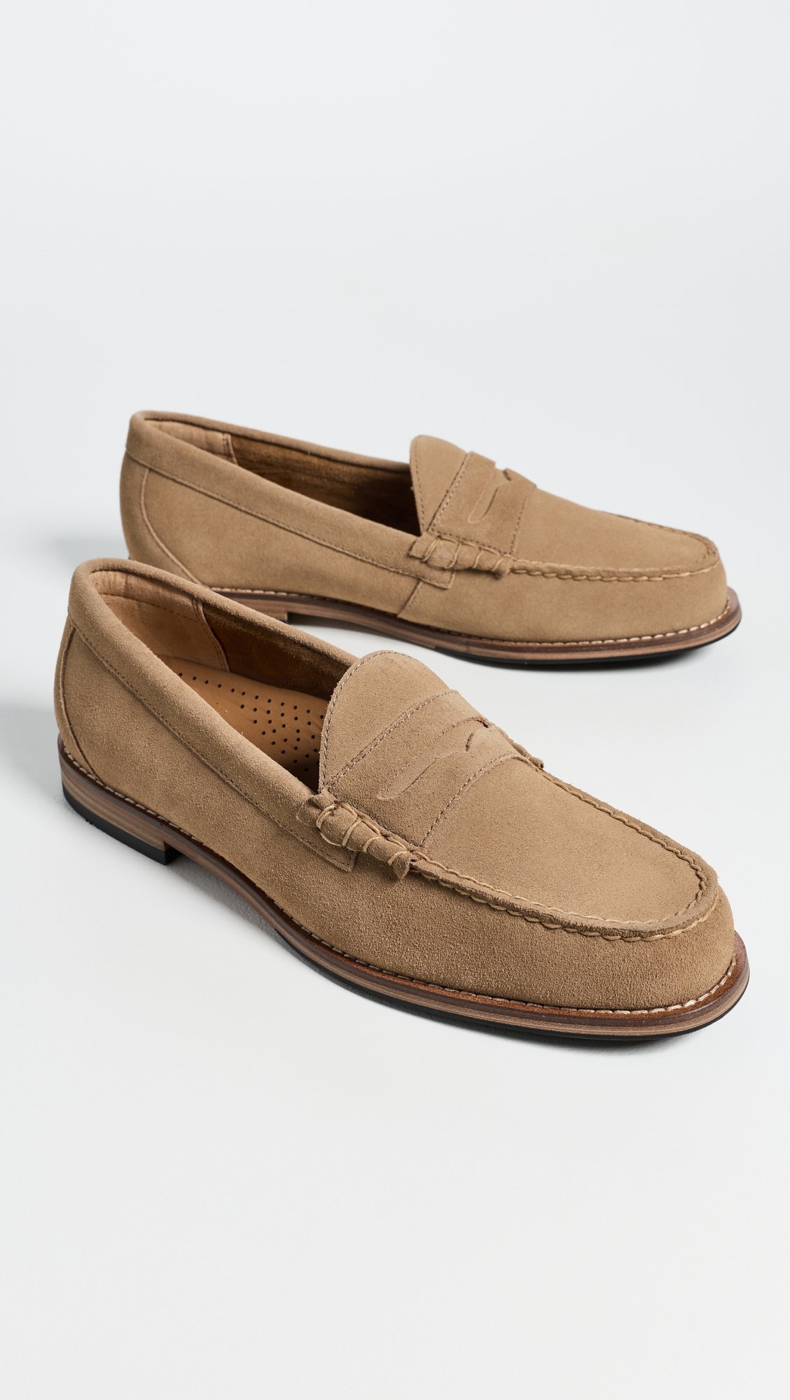 G. H. Bass Berkeley Suede Loafers Hazelnut