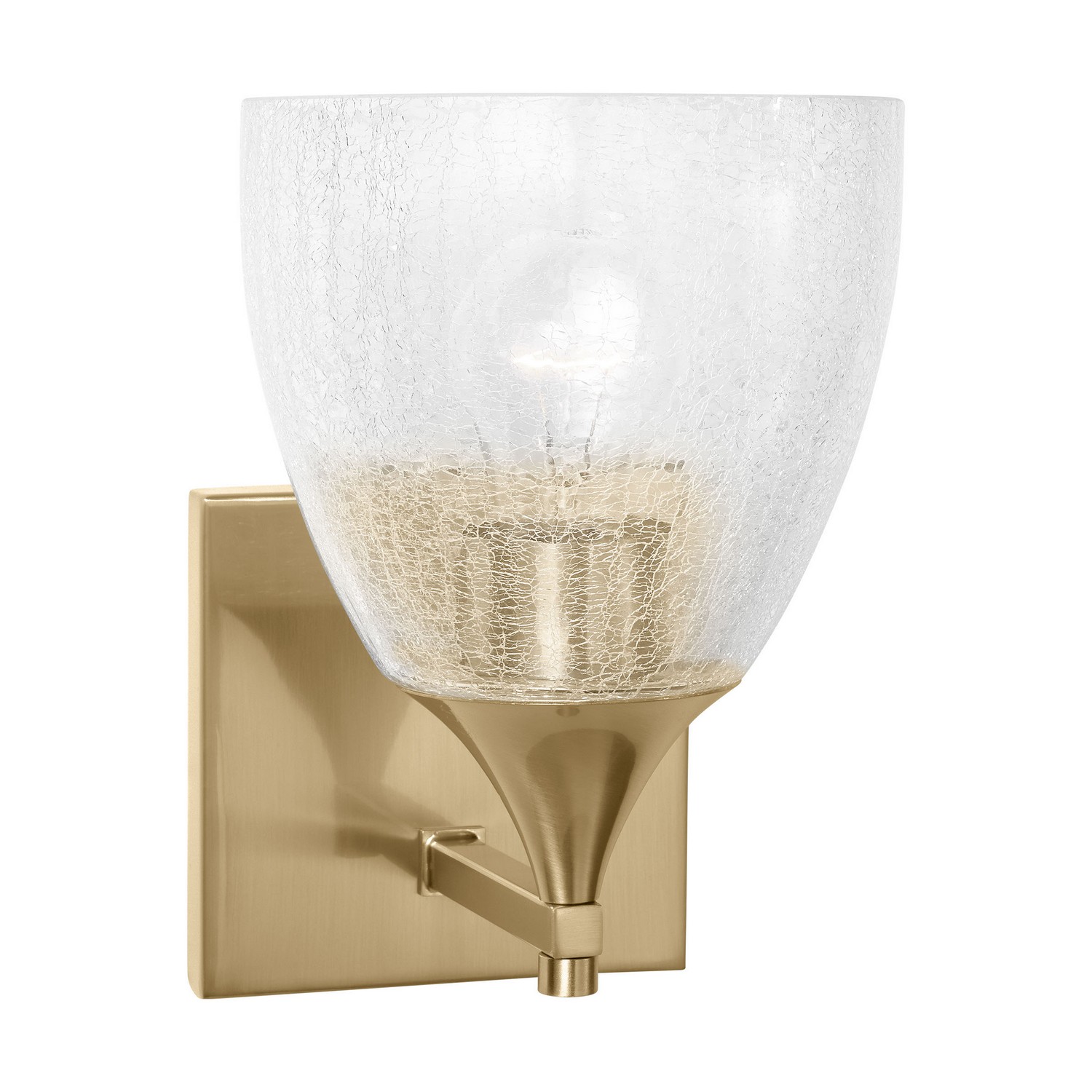 Satin Brass Wall Sconce from the Toffino Collection