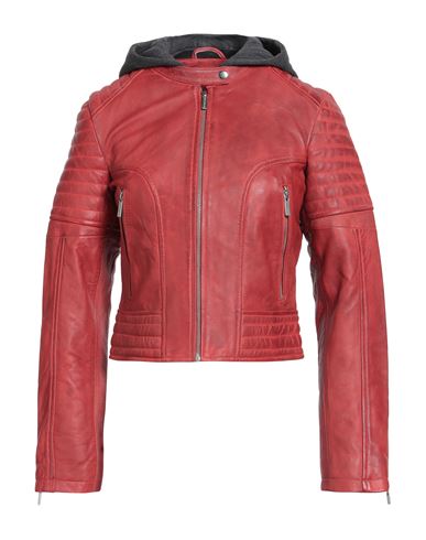 Woman Jacket Red Size L Sheepskin