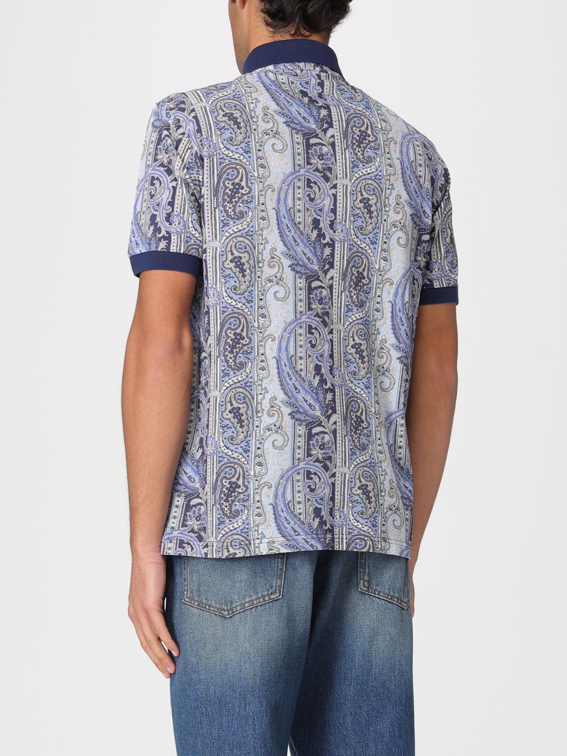 Polo Shirt Men color Blue