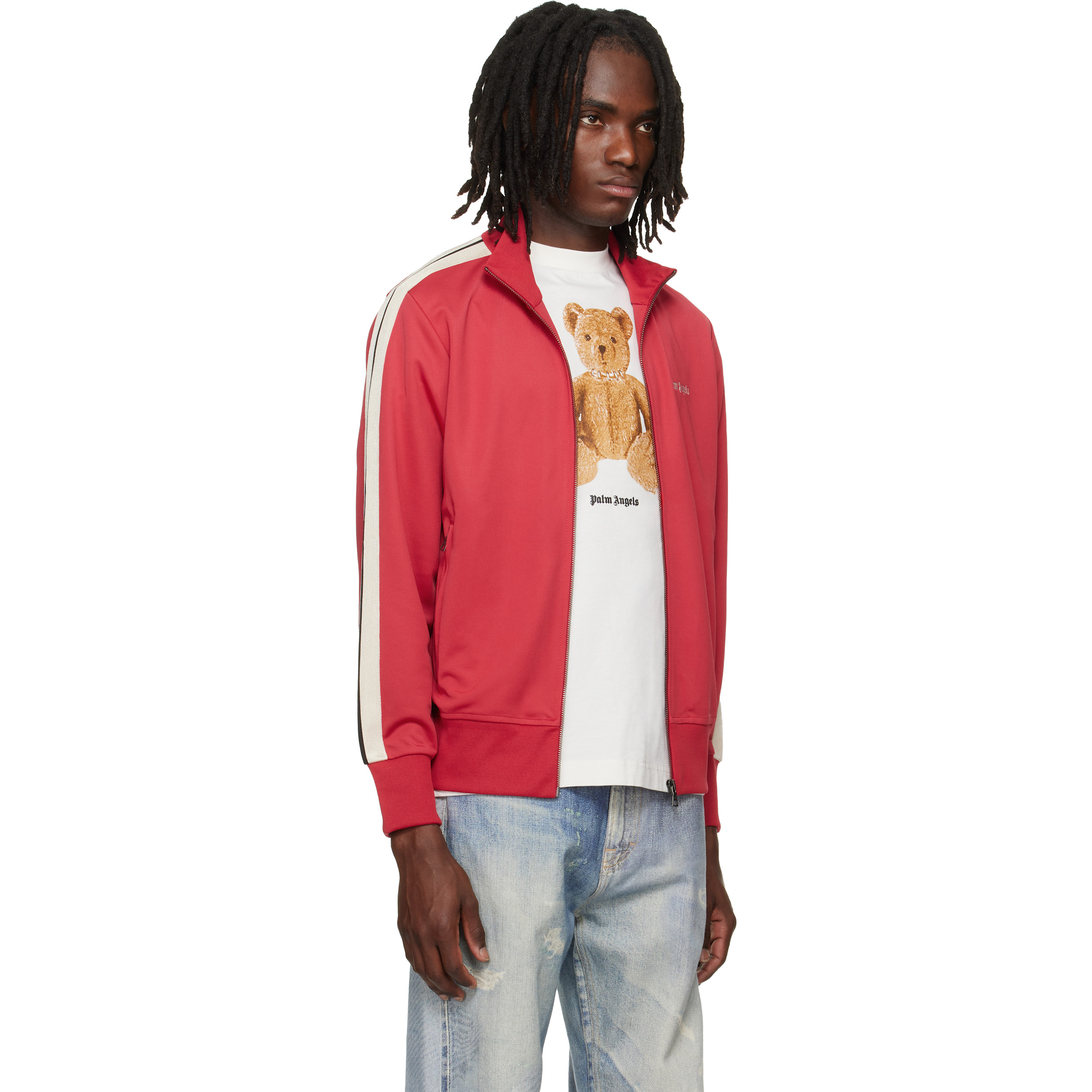 Red Classic Logo Track Jacket