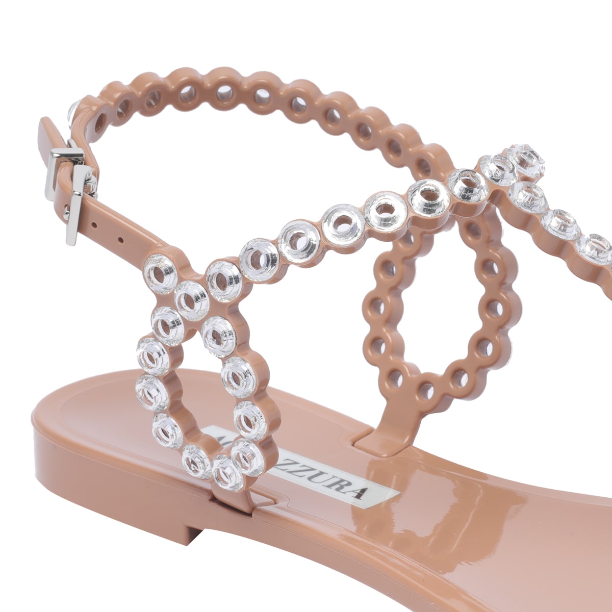 Almost Bare Crystal Jelly Sandals