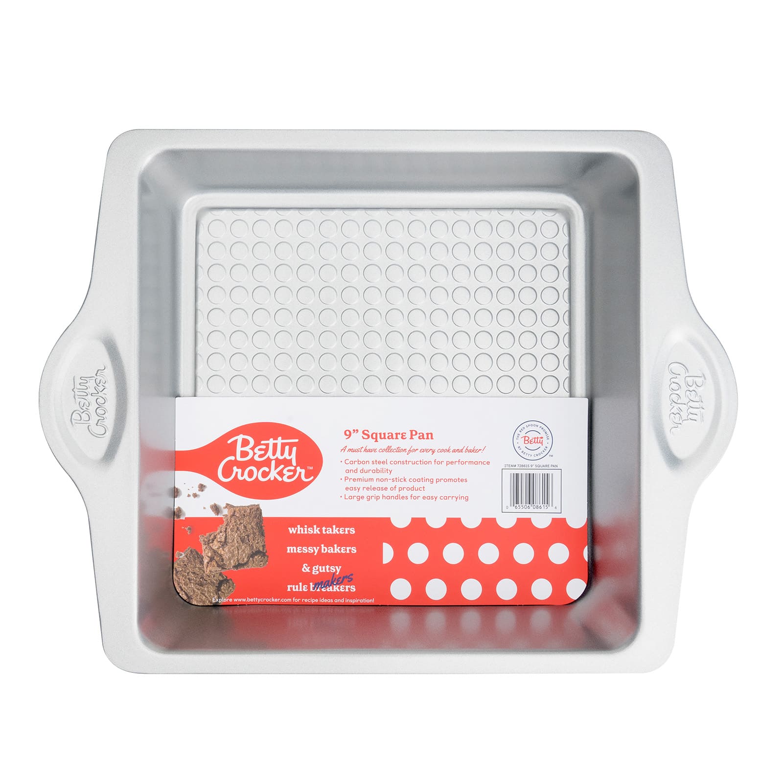 Carbon Steel 12.5 x 10 x 2 Inch Square Cake Pan